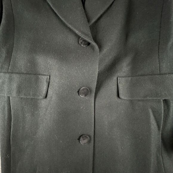 Mario De Pinto MDP Wool Coat Womens Sz M Black Ankle Length Vintage Made In USA - Picture 6 of 9